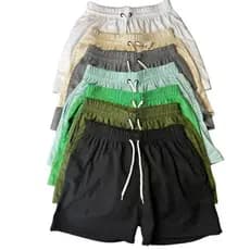 Kit 03 shorts masculino de linho bermuda cores sortidas