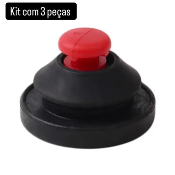 Kit Com 3 Válvulas De Segurança Rochedao De Borracha Reforçada Para Panela De Pressão