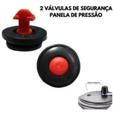 Kit Com 2 Válvulas De Segurança Para Panela De Pressão Universal Panelux Penedo Rochedo Marmicoc