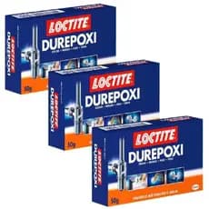 Kit Com 3 Durepoxi Cola Epóxi Massa Adesiva Ultra Forte 50G Molda Fixa e Veda