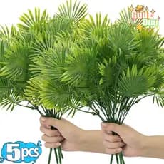 [GUUDUU] Folhas De Tartaruga Artificiais-De Plantas Falsas-Decoração De Festa De Casamento Na Praia-Planta Artificial Re