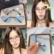 [Guudu] Óculos De Proteção Para Olhos De Gato – Acessórios Viagens Ao Ar Livre Femininos E Masculinos Sol Com Armação De