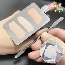 [Guudu] Paleta De Mistura De Maquiagem-Organizador Cosmético Portátil-Ferramentas Cores Placa De Anéis De Dedo-Bandeja E