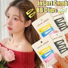 [GUUDUU] 1-4 Unidades De Pente De Inserção De Cabelo Volumizador BB Clips-Para Mulheres , Meninas , Uso Diário-Ferrament