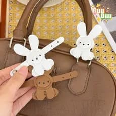 [Guudu] Amuleto De Bolsa De Coelho Fofo – Ornamento De Presente Feito À Mão Decoração De Alça De Bolsas Acessórios Ajust