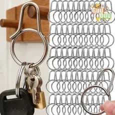 [GUUDUU] Chaveiro De Liberação Rápida Em Liga De Titânio-Ornamento De Charme De Bolsas DIY-Pingente De Fivelas Pendurada