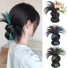 [GUUDUU] Prendedor De Cabelo Colorido Low-Updo Bun-Clipe De Garra De Peruca De Simulação-Ferramenta De Modelagem-Coque F