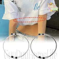 [GUUDUU] Faixa Elástica Para Corte De Camisa – Ferramenta Ajustável Colheita Cinto Invisível Elástico Tops Curtos De Ver