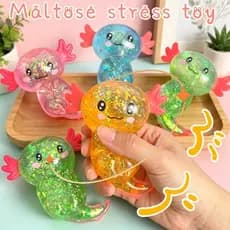 [GUUDUU] Massa De Jogo De Maltose De Salamandra Para Aliviar O Estresse-Brinquedo De Apertar De Borracha Macia De Recupe