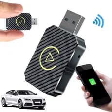 CarPlay Sem Fio Android Adaptador Automático 2 Em 1 Mini Caixa Plug & Play AI Box BT WiFi Para Carros Automotivos Com/An