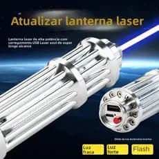 Ponteiro Laser Azul 5W Superpoderoso de Longa Distância | Recarregável USB Kit Com Óculos de Proteção
