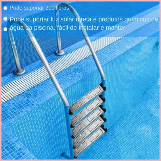 Escada De Piscina De Aço Inoxidável , Substituição Antiderrapante , Pedal Durável , Escudo Alpilyn3br