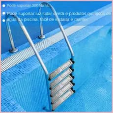 Escada De Piscina De Aço Inoxidável , Substituição Antiderrapante , Pedal Durável , Escudo Alpilyn3br