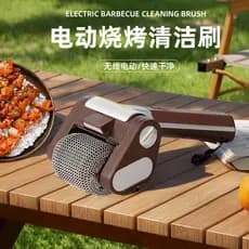 Escova elétrica para limpeza de churrasco com luz LED Ferramenta de limpeza desengordurante para churrasqueira ao ar liv