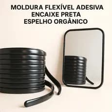 Moldura Flexivel Adesiva Encaixe Espelho Organico 100m