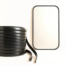 Moldura Flexivel Adesiva Encaixe Espelho Organico 50m