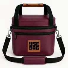Bolsa Térmica Luxo Impermeável Emborrachada Academia Viagem Necessaire Lancheira Marmiteira Fitness