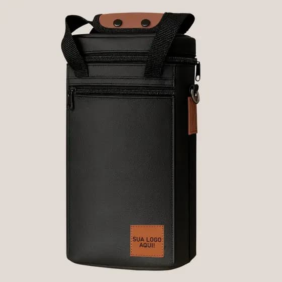 Bolsa Porta Vinho Personalizada 2 Garrafas Bolsa Térmica Wine Bag Impermeável