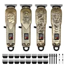 Máquina De Cortar Cabelo Metal Profissional Smart Lcd Barbeador Elétrico dedicada Sem Fio Para Homens salão de beleza809