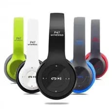 Fone P47 Headphone Sem Fio Estéreo Redução de Ruídos Bluetooth 5.0 Universal