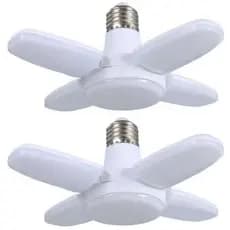 Luminária De Teto Dobrável Lâmpada De Pétalas 6500K 28w Para Quarto / Sala De Estar / Casa / E27 Mini Luz De Folhas