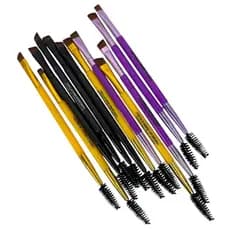 Kit de pincel dublo para cílios e sobrancelha com 12und