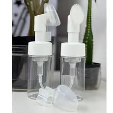 Frasco Pump Espumador Escova Silicone Limpeza Facial