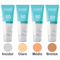 Protetor Solar Facial 60g FPS 50 Toque Seco Sunless