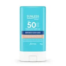 Protetor Solar Stick (bastão) Sport com cor 15g FPS 50 Sunless