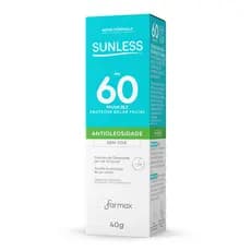 Protetor Solar Facial Antioleosidade com Base Matte 40g FPS 60 Sunless