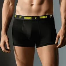 Kit 20 Cuecas Boxer Thander de Microfibra Lisa Adulto