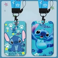 Porta Cartão ou Crachá Personagem Disney STITCH credencial  estudante cordão pescoço