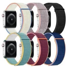 Pulseira Esportiva Nylon Loop Ajustável Watch Series 1-9 SE Ultra 38/40/41/42/44/45/49mm