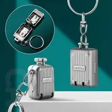 Chaveiro de bagagem requintado dobrável cortador de unhas de Aço inoxidável rotativo mala aparador de manicure