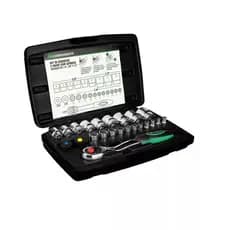 Kit Soquetes Com Catraca 20Pç 1/4" 3/8" 1/2" Carbografite 012555812
