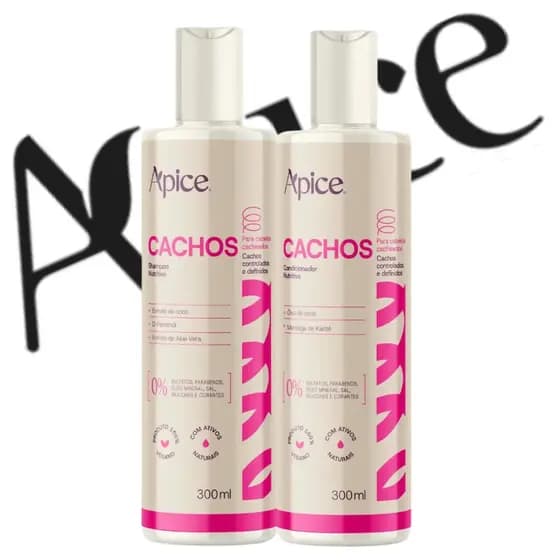 Kit Apice Cachos Linha Completa Apse - Shampoo + Condicionador.