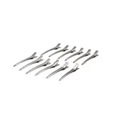 Conjunto com 12 Presilhas de Alumínio Metal para Cabelo e Penteado