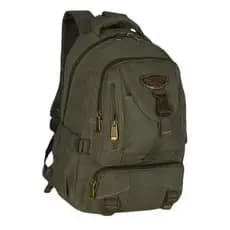 MOCHILA EM LONA PRETA ORIGINAL KVN REFORÇADA MASCULINA UNISSEX TRABALHO ESCOLA FACULDADE/: