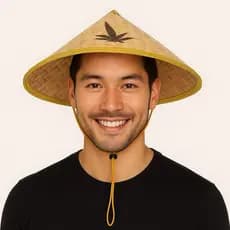 chapéu vietnamita japonês chinês de bambu Ane closplay