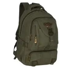 MOCHILA EM LONA PRETA ORIGINAL KVN REFORÇADA MASCULINA UNISSEX TRABALHO ESCOLA FACULDADE..