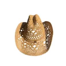 Chapéu cowboy gypsy palha durinha aba modelável praia rodeio sertanejo unissex
