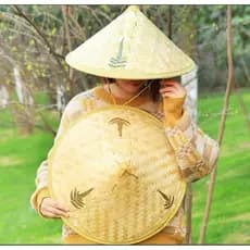 chapéu vietnamita japonês chinês de bambu Ane closplay