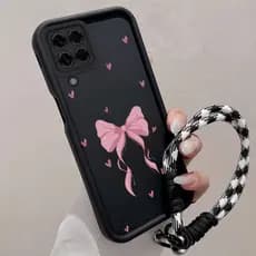 Capa Para Samsung A12 A22 4G A22 5G M12 M22 M32 material anti-Queda De silicone Importado Bonito Estético Amor Arco Padr