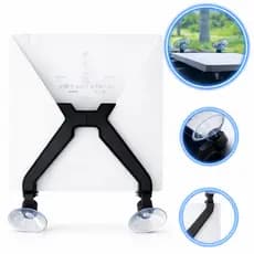 Suporte para Starlink Mini Carro Para-brisa 2 Ventosas Premium Reforçado Anti Multas Preto