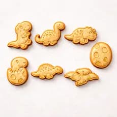 Kit Cortador de Biscoito Dinossauro 7 Peças Confeitaria Fondant Pasta Americana Festa Infantil