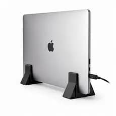 Suporte Notebook Vertical | Organizador Mesa Home Office | Preto