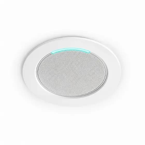 Suporte para Echo Pop de Teto Branco Encaixe por Rosca Sem Parafuso Visual Discreto