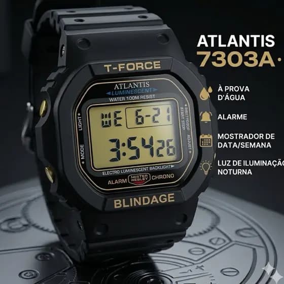 Relógio Atlantis 7305A Masculino Esportivo Digital
