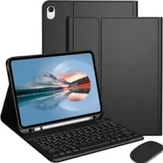 Kit Capa Antiqueda + Teclado Bluetooth ABNT2  com "Ç" + Mouse para iPad 11 A16 / 10ª Geração 10,9 A3354 A3355 A3356