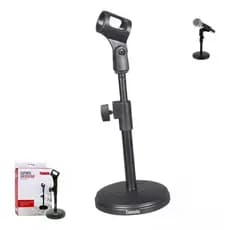 Mini Pedestal Para Microfone Home Office Estúdio Compacto